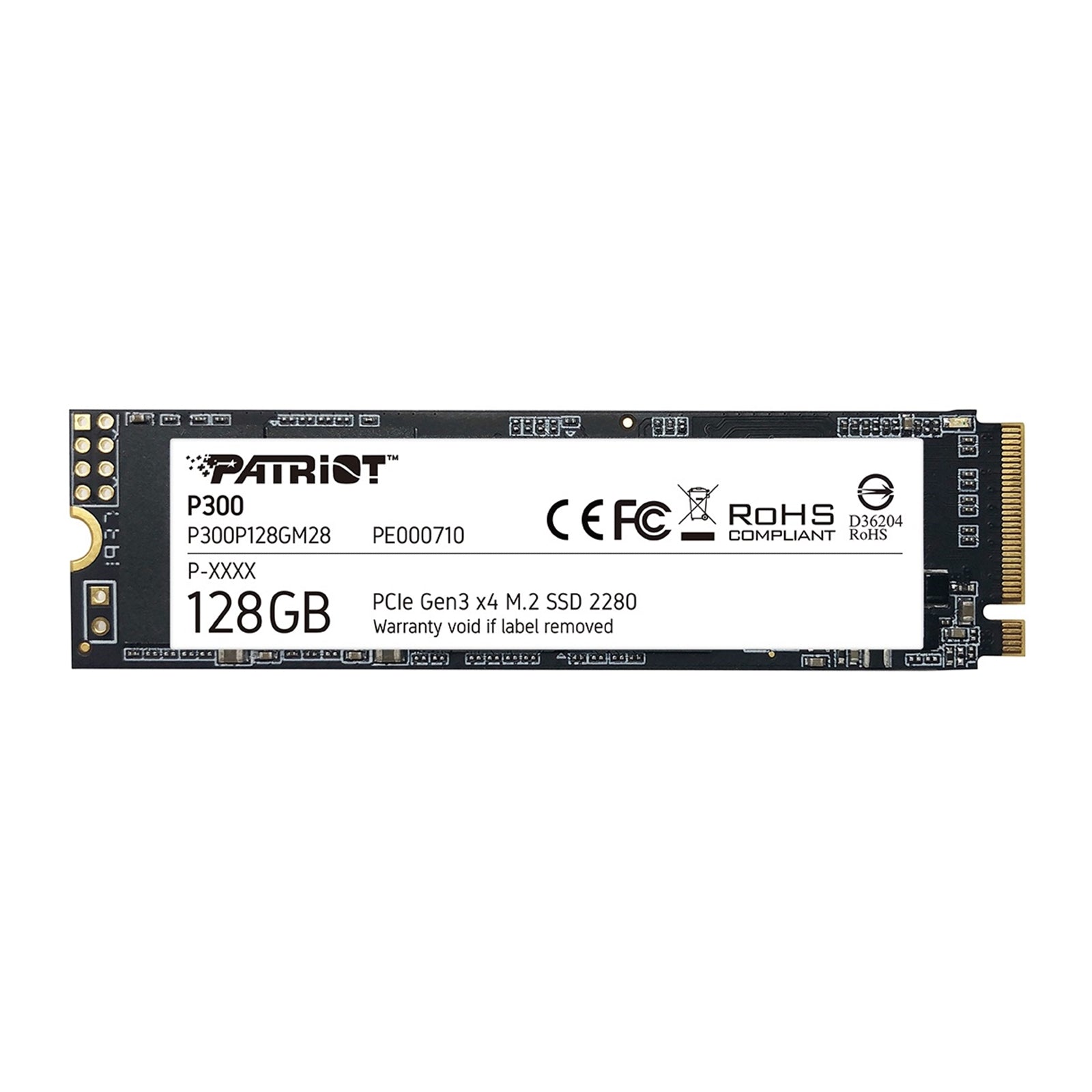 Patriot P300 128GB M.2 NVMe SSD PCIe Gen3 x4 - Phison S11 Patriot P300 128GB M.2 NVMe SSD PCIe Gen3 x4 - Phison S11